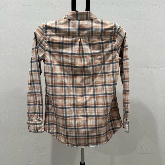 Garnet Hill Plaid Shacket, Size 8 - Picture 4 of 7